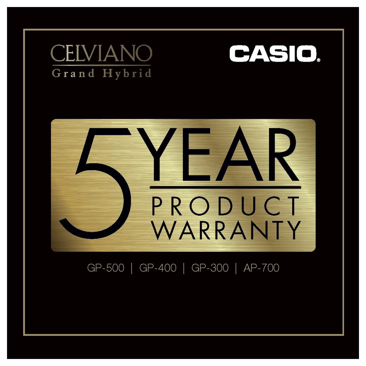 Casio GP-300WE Grand Hybrid Piano 5 year warranty