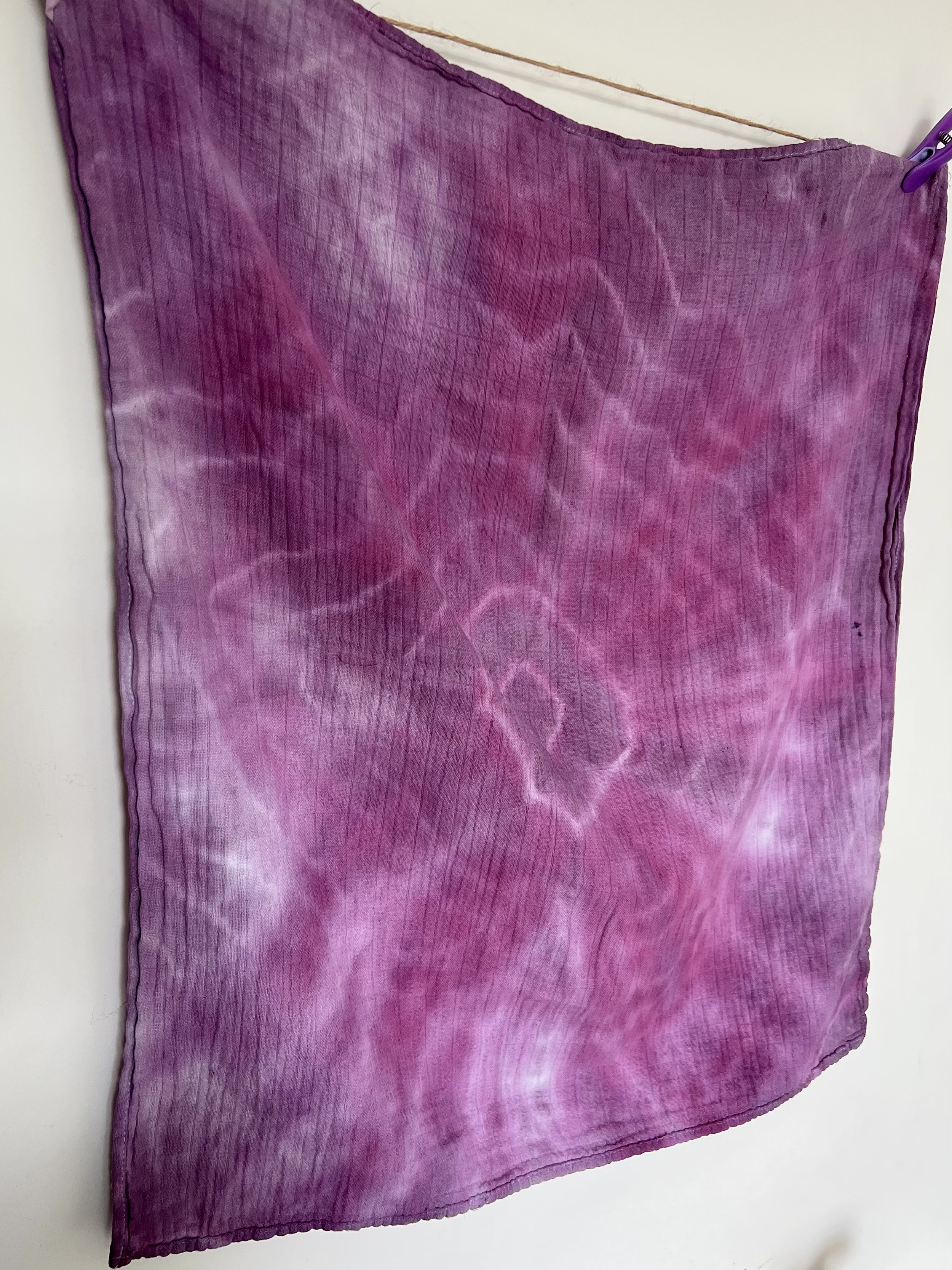 This was dyed with blackberries.
