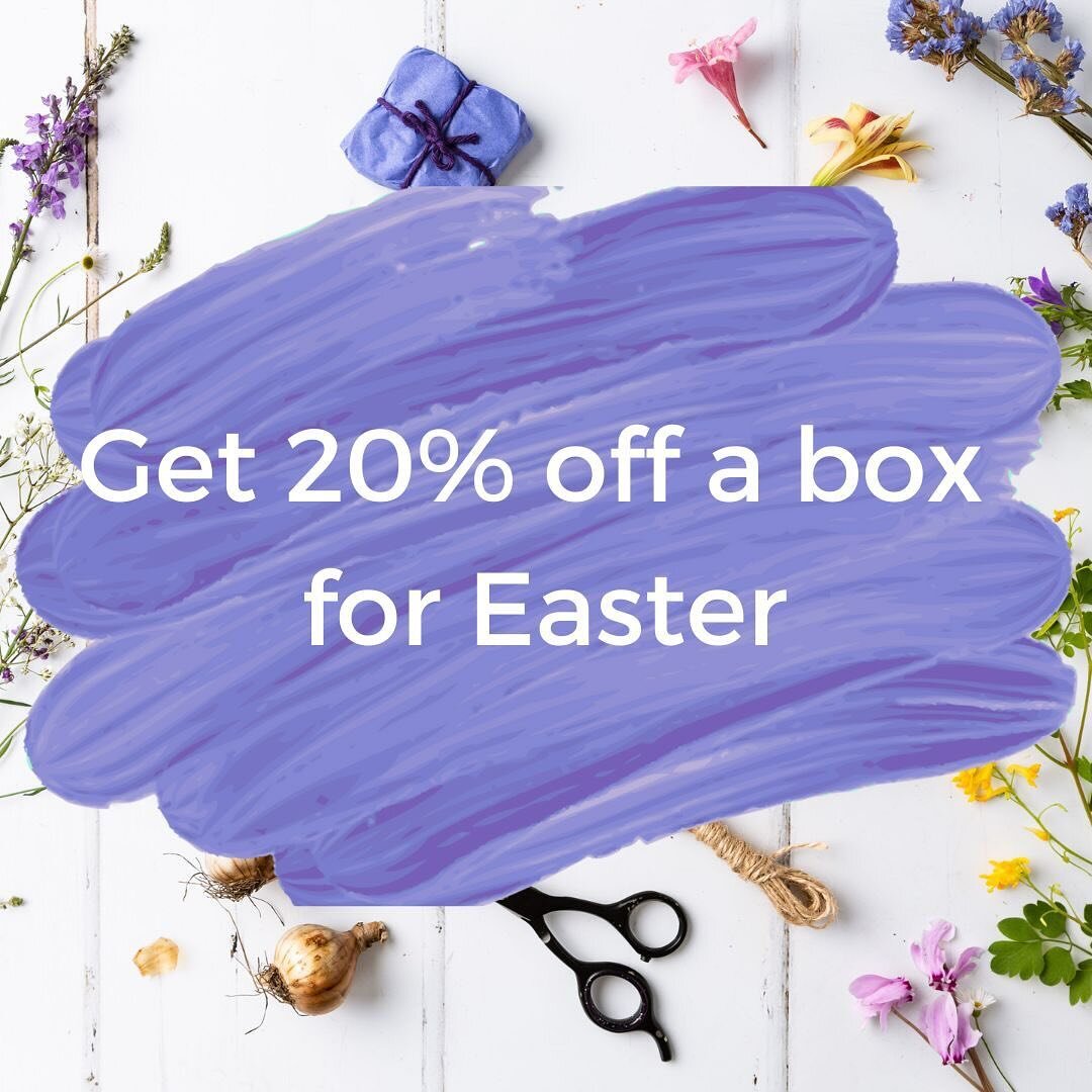 Get 20% off a box for Easter! 🌼🌿

This offer is available for one day only. Sign up for a March or April box and get 20% off your first month-to-month box. This offer is available on our gardening and nature crafts boxes AND our standalone gardenin