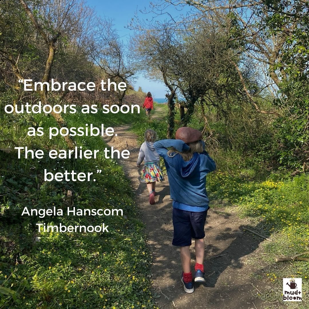 &ldquo;Embrace the outdoors as soon as possible. The earlier the better&rdquo; 
Angela Hanscom
Timbernook

#connectingchildrenwithnature #natureplay #outdoorplay #nature #outdoorlearning #parenting #connectedtonature
