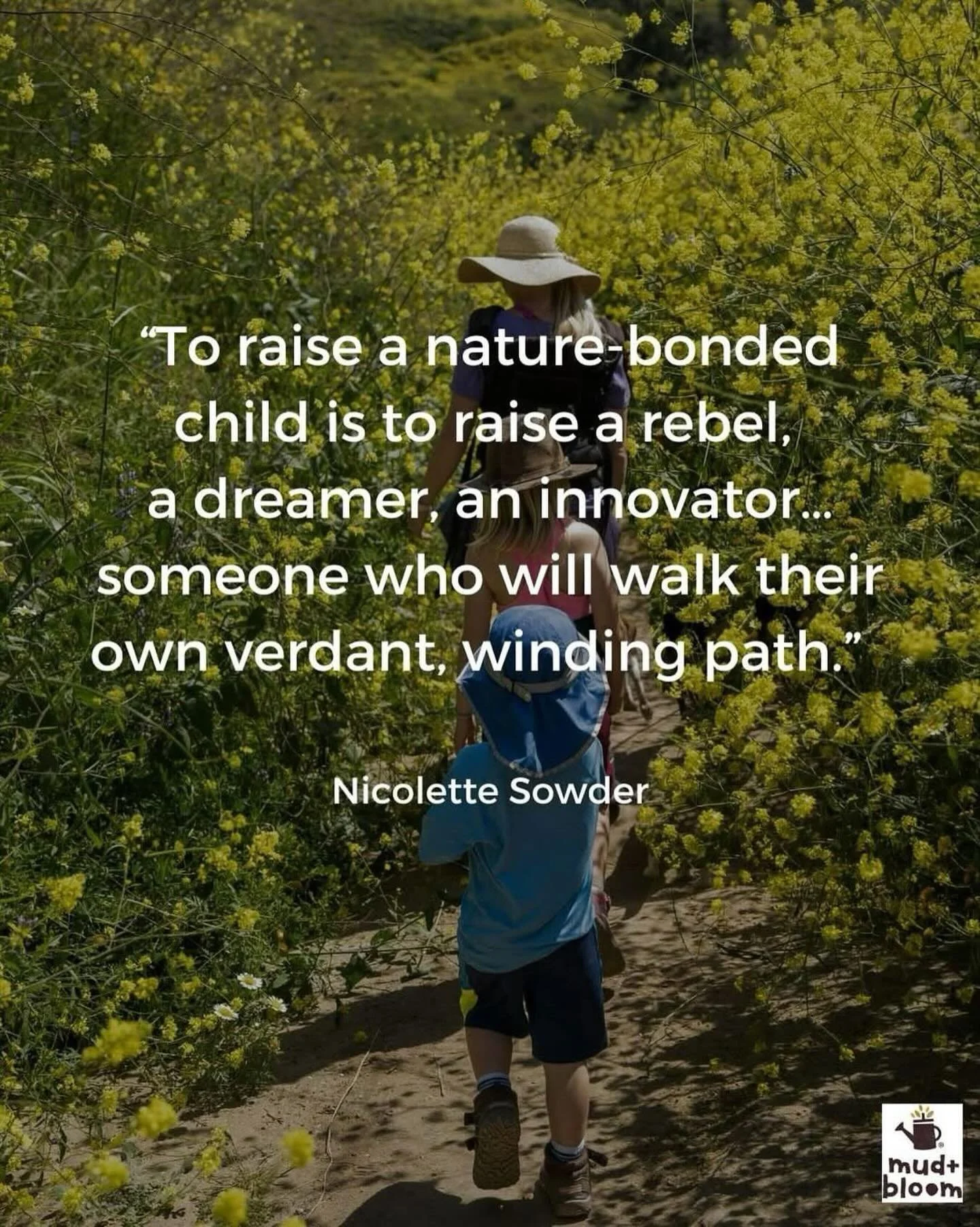 &ldquo;To raise a nature-bonded child is to raise a rebel, a dreamer, an innovator&hellip; someone who will walk their own verdant, winding path.&rdquo; 
Nicolette Sowder 

#natureconnection #connectingchildrenwithnature #outdoorlearning #natureplay 