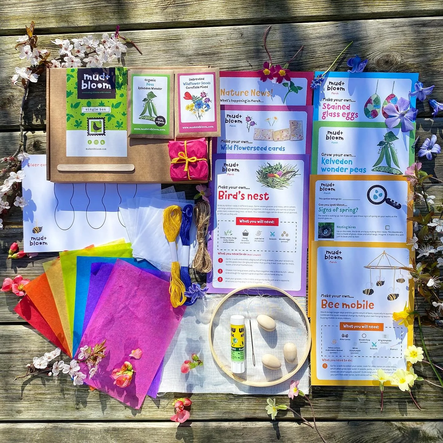 🌱Happy March 🪺🌼

March feels like a true turning point. Blossom are beginning to open, light lingers a little longer in the evenings, and there&rsquo;s a sense of colour and energy returning to our gardens

Our March box invites children to notice