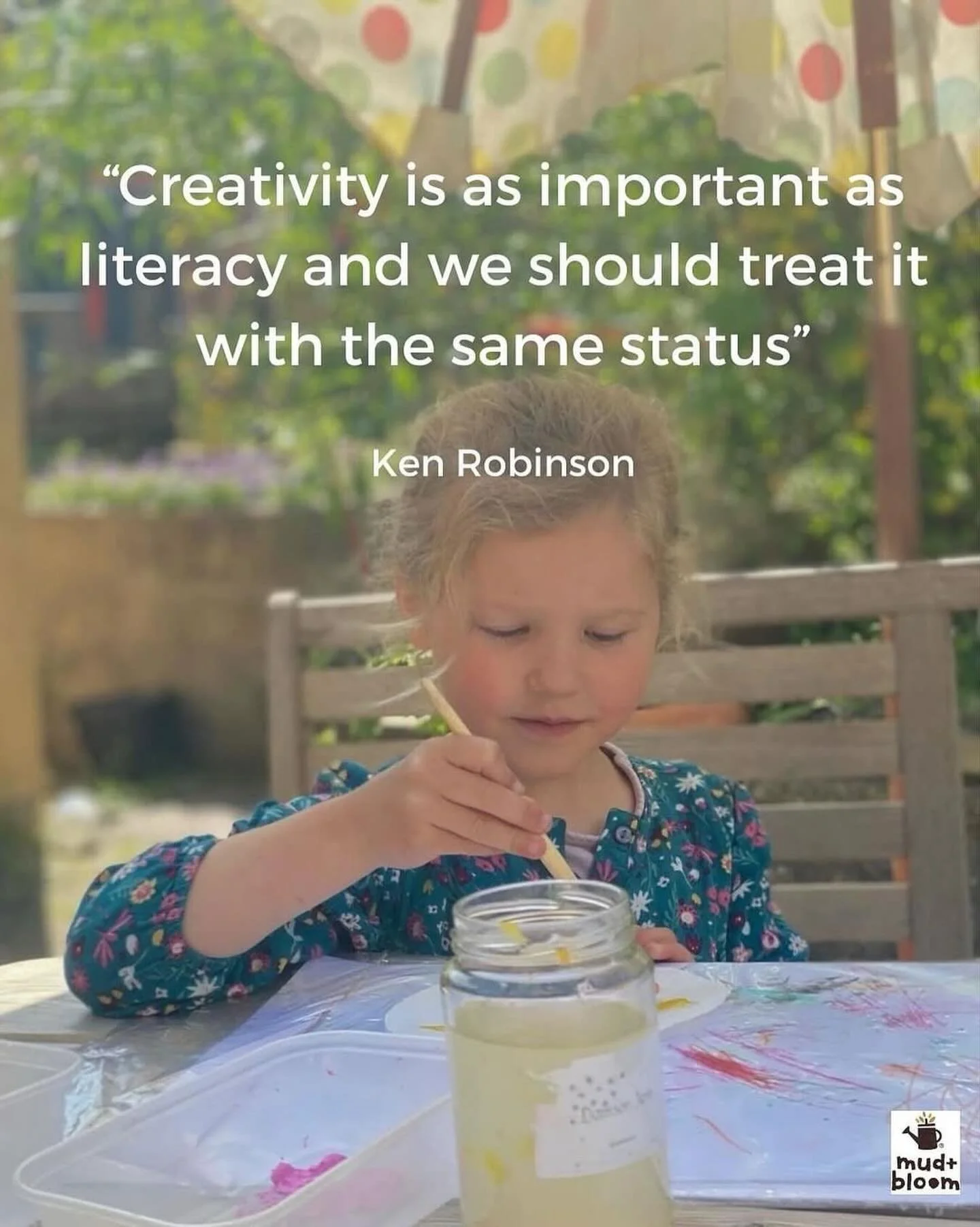 &ldquo;Creativity is as important as literacy and we should treat it with the same status&rdquo; 
Ken Robinson

#creativity #education #childdevelopment #creativeplay #steinereducation
