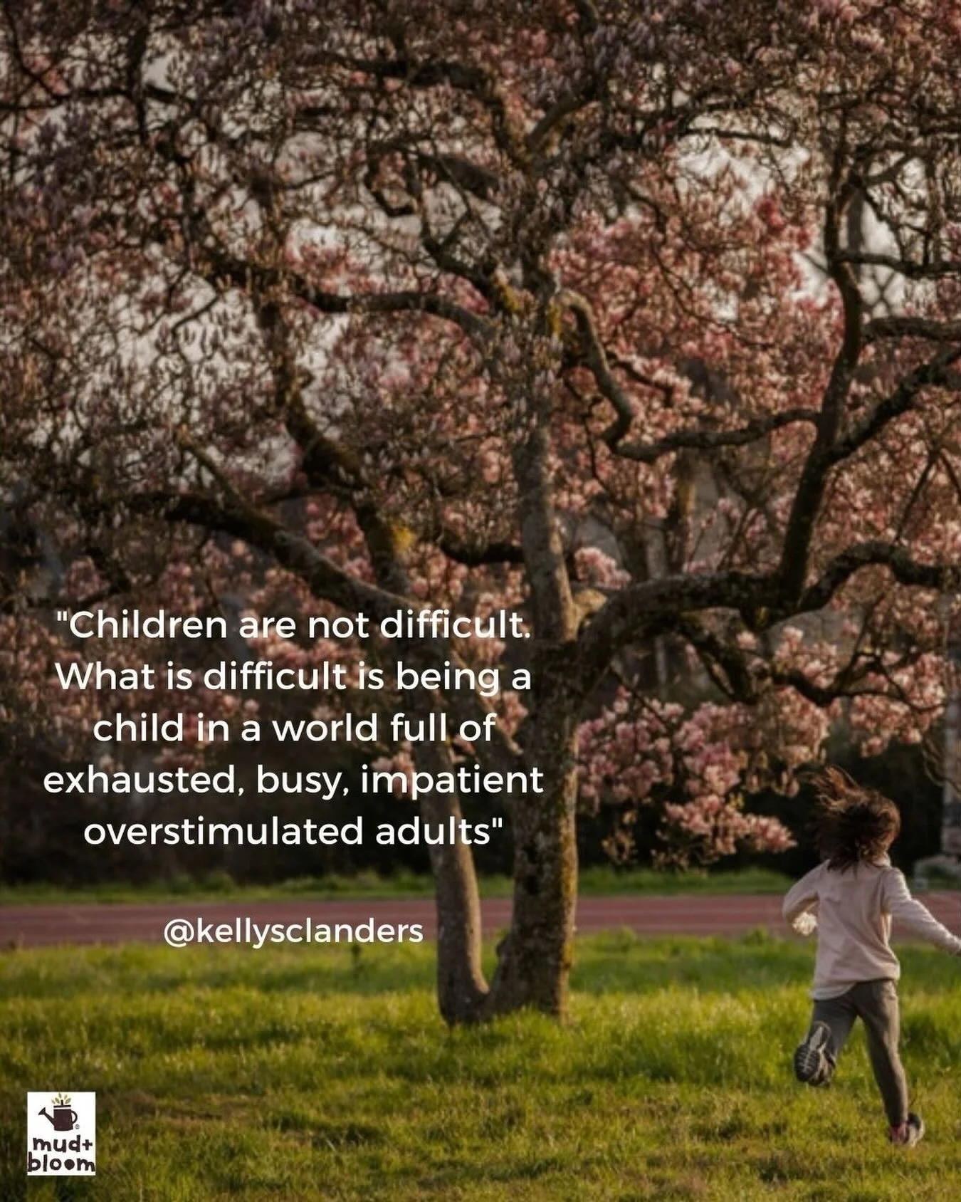When we slow things down, even just a little, something shifts. There&rsquo;s more connection, more calm, and more space for curiosity to grow.

Quote from @kellysclanders 
#mudandbloom #slowparenting #natureplay #childhoodunplugged #raisingchildren