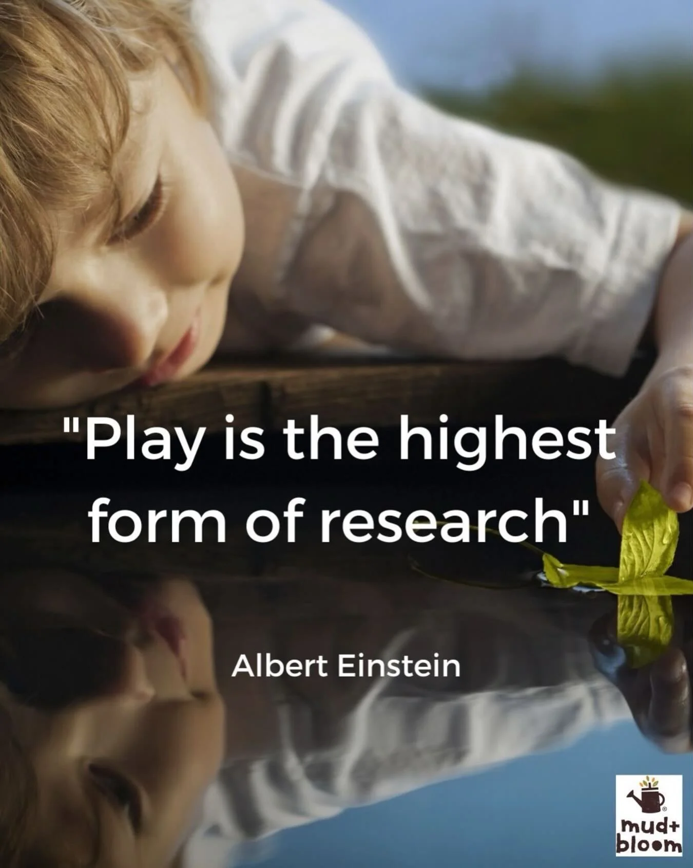 &ldquo;Play is the highest form of research&rdquo;
Albert Einstein

#PlayToLearn #NaturePlay #OutdoorLearning  #GardeningWithKids #STEMEducation