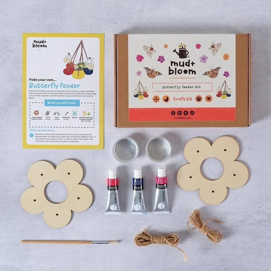 🦋 Free Butterfly Feeder Kit worth &pound;14.95 🦋

Sign up to a six-month or 12-month subscription to our Nature Crafts &amp; Gardening Box, Sibling Box or Standalone Gardening Box and we&rsquo;ll send you one of our Butterfly Feeder Kits completely