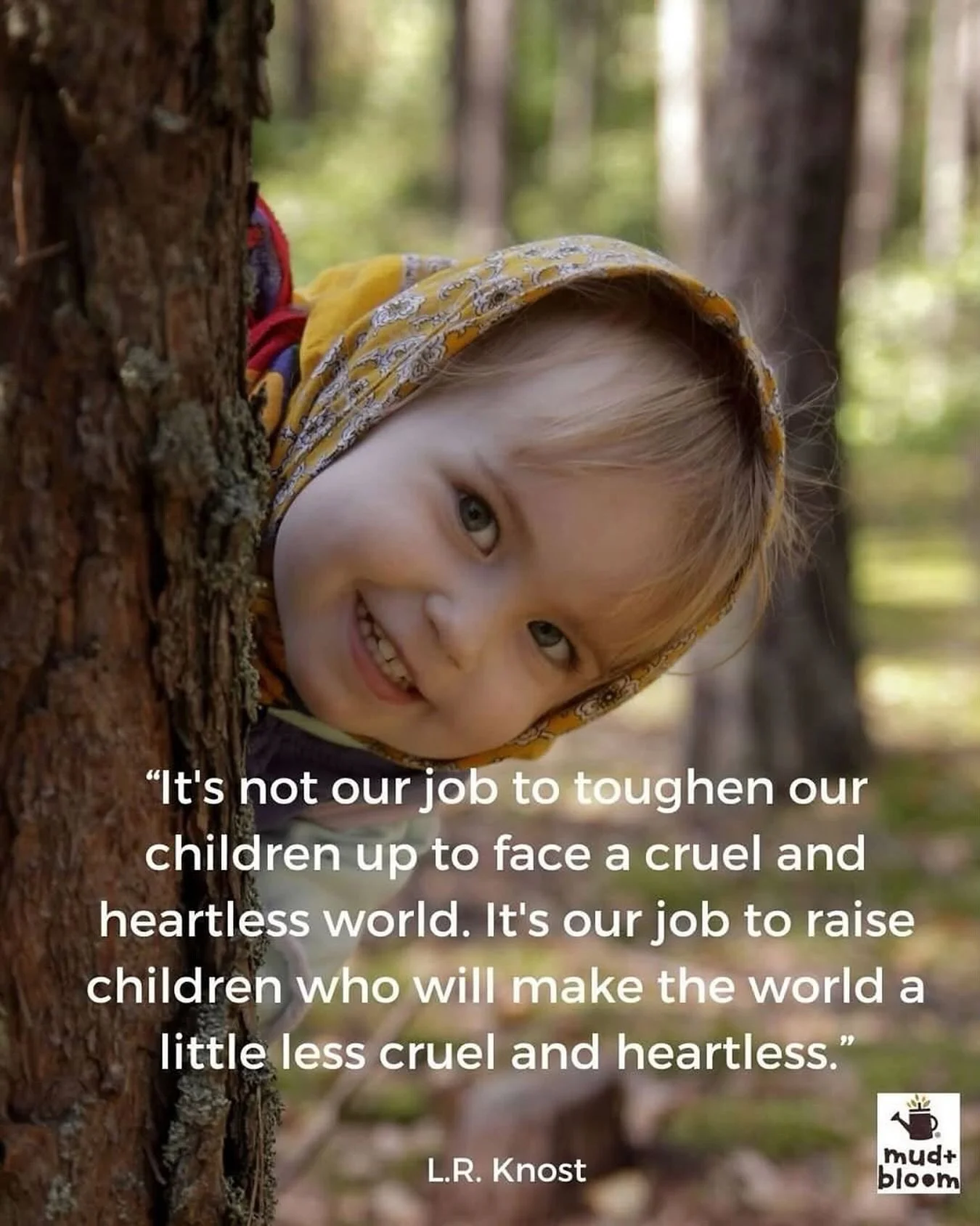 Let&rsquo;s raise kind, compassionate children who help make the world a gentler place 💛🌿

#gentleparenting #raisingkindkids #childhoodunplugged #consciousparenting #mudandbloom