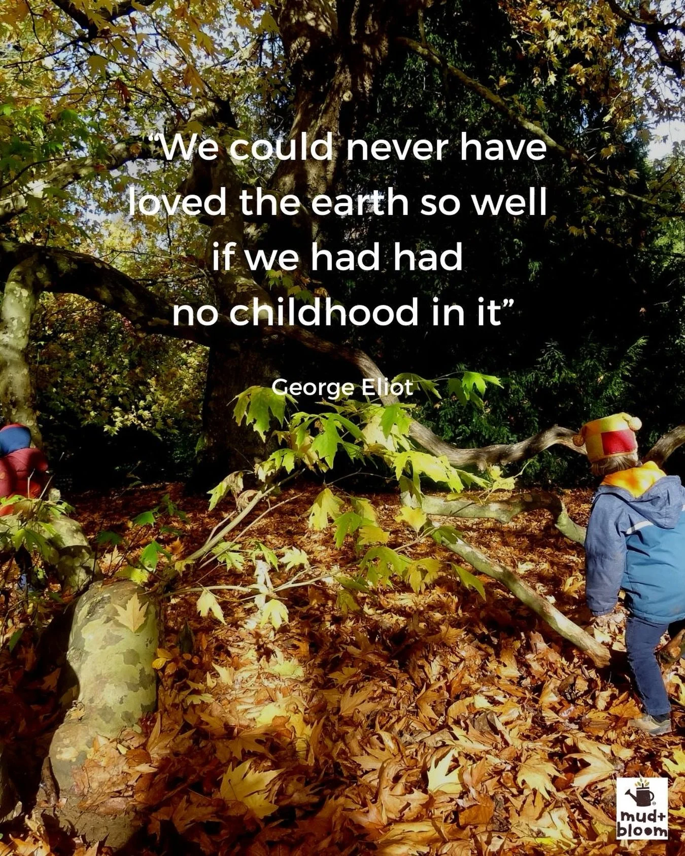 A love of nature begins with being outdoors in nature 🍂🌳

#ChildhoodInNature #OutdoorPlay #NatureConnection #AutumnAdventures #MudAndBloom