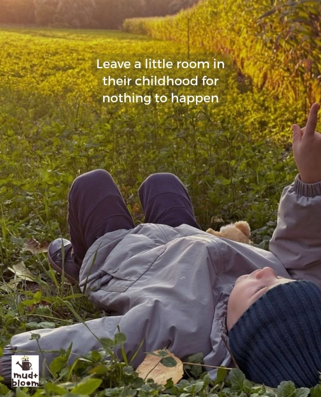 Sometimes, doing nothing is exactly what childhood needs 🍂

#childhoodunplugged #outdoorchildhood #letthembelittle #naturekids #mudandbloom