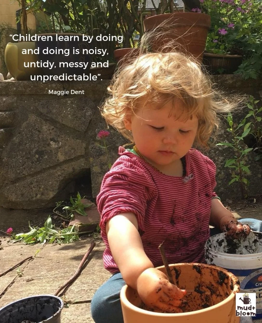 The best kind of learning can get a little messy 🌱🤎

My daughter, many muddy years ago 🥰

#learningthroughplay #messyplay #outdoorchildhood #naturekids #mudandbloom