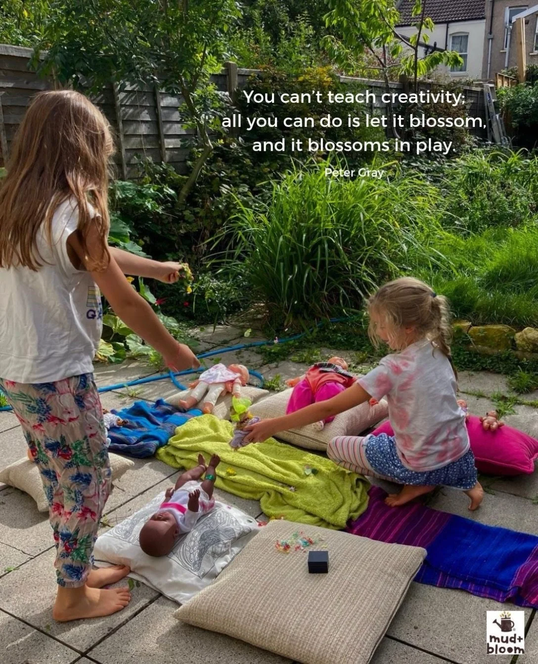 The magic that happens when children are simply given the time and space to play 💛🌿

#childledplay #creativeplay #outdoorplay #playmatters #mudandbloom
