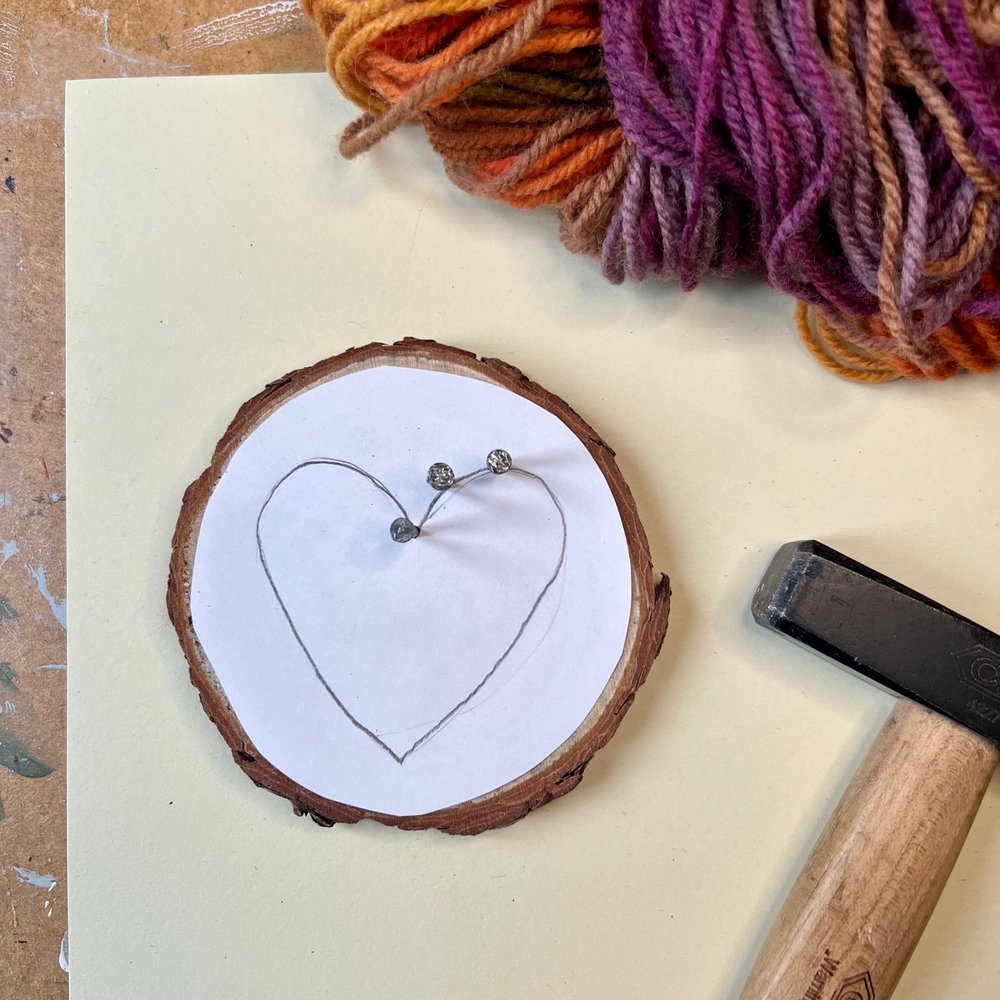 String art hearts - Mud & Bloom