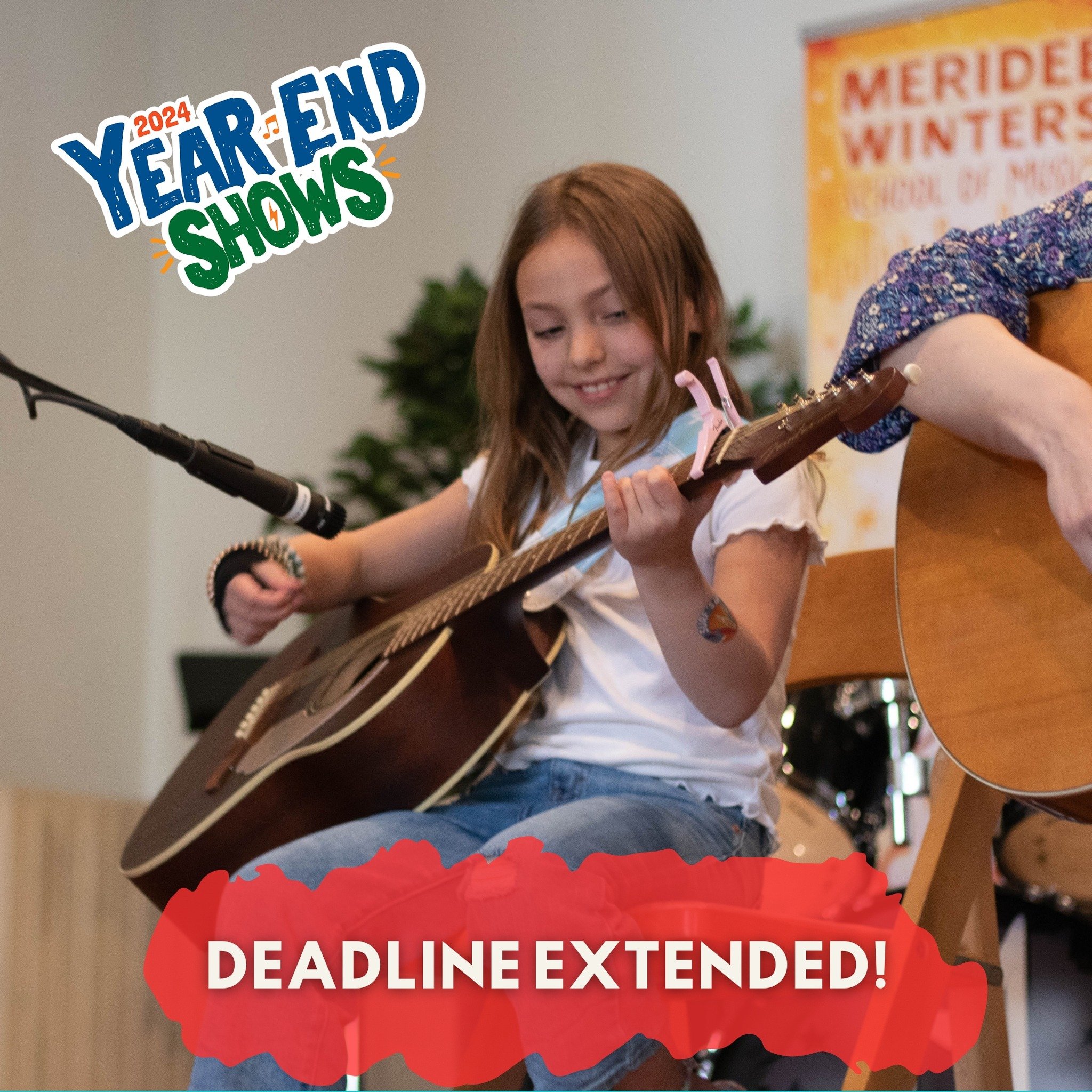 DEADLINE Extended! Due to demand, we're giving folks a few more days to register for our much-loved (and super fun!) Year End Shows! Some windows are almost at capacity, so be sure to register soon! https://merideewinters.regfox.com/meridee-winters-2