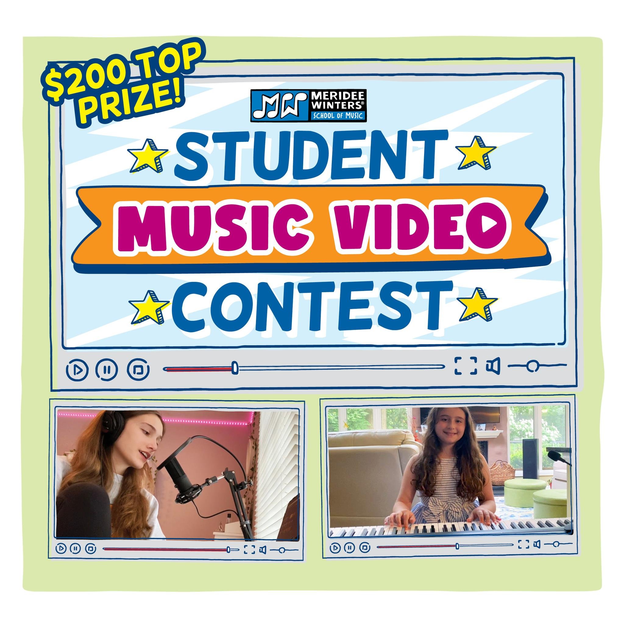 Just a reminder that our Year End Shows aren't the only exciting thing happening this semester! We've got a great student video contest happening too Start working on those videos now to turn in next month! More info here: https://www.mwschoolofmusic