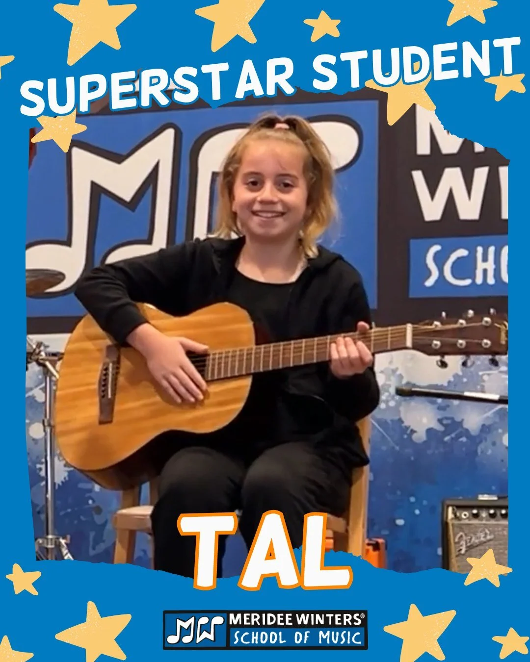 Student Spotlight: Tal ✨
Tal has been an MW student since 2022, and in those 3 years, we've gotten to watch her musicianship grow to new heights! Though she originally signed up for guitar lessons, Tal has also added some voice into the mix. She now 