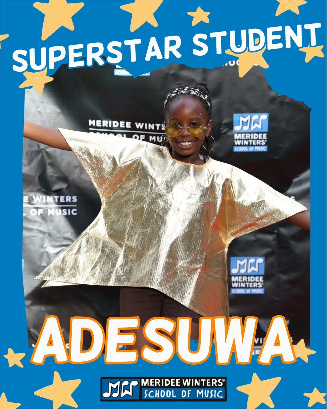 Student Spotlight: Adesuwa ✨
We're thrilled to feature our &quot;Star of the Show&quot; this week! Adesuwa has been taking lessons with Meridee Winters since 2024 and is already a rising star. Her teacher, Lauren, says that she's in tune to her music