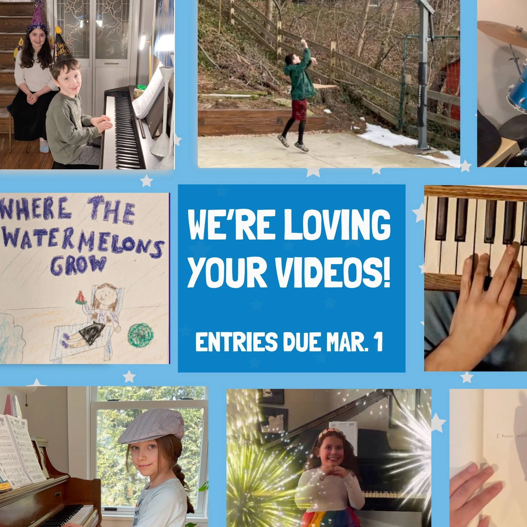 🎬 Wow! We already have so many great entries to the video contest &ndash; keep them coming. Remember, you have until March 1st to submit. We're so proud of all of our creative students! Find more info and submit here: https://www.mwschoolofmusic.com