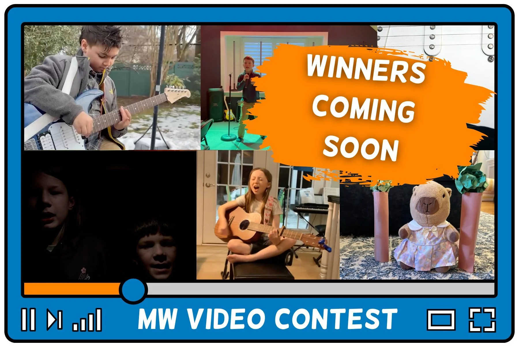 We had over 160 videos (!) for this year's contest and each student did an amazing job. Winners will be posted here on Saturday 3/21. Great work everyone!