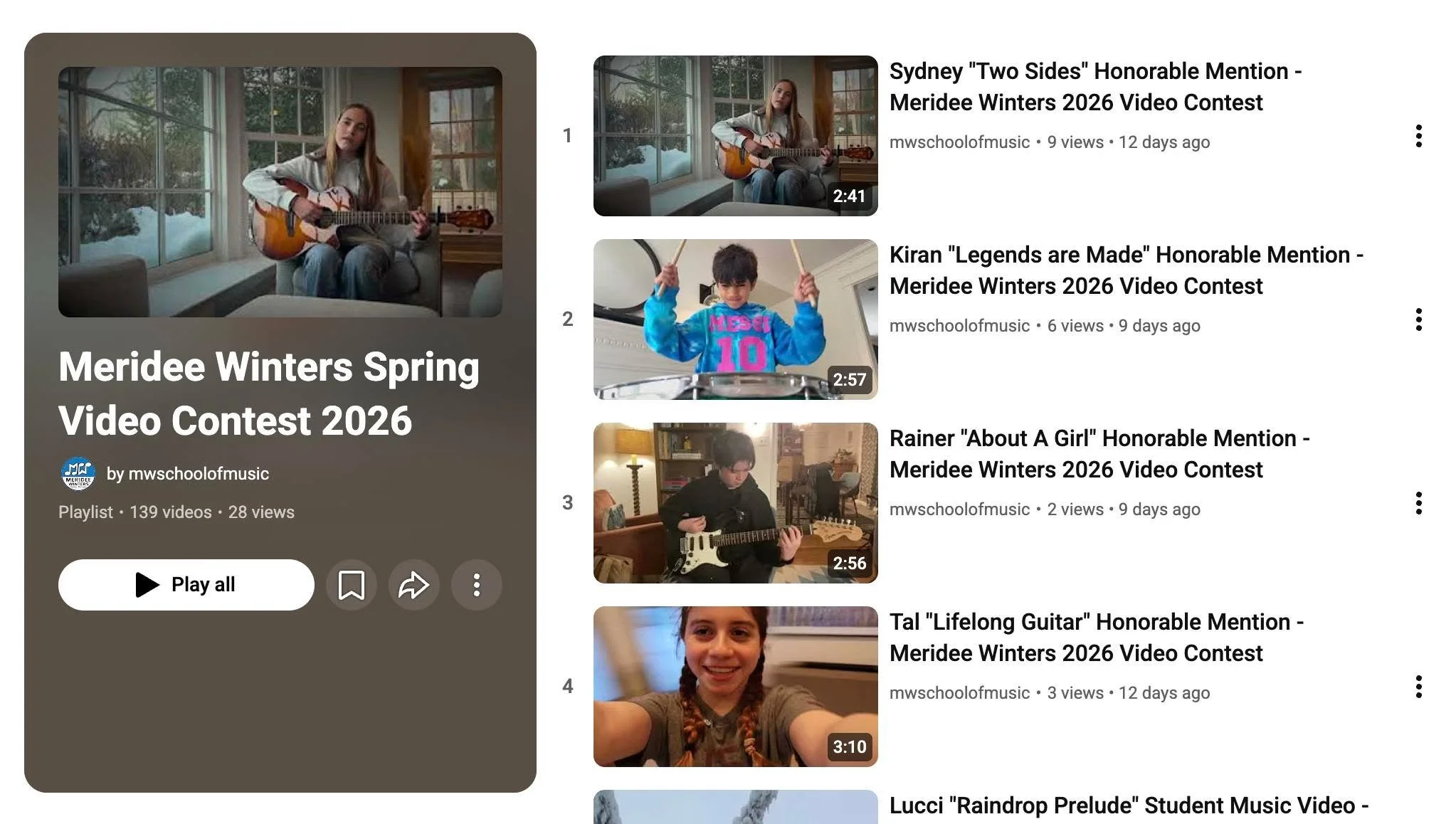 Did you see? We've also got a playlist with tons of the awesome videos from our video contest. Check it out here! https://www.youtube.com/playlist?list=PLbRdIDGTM1YiHpmSij0IIpvz0EZz-P8ir