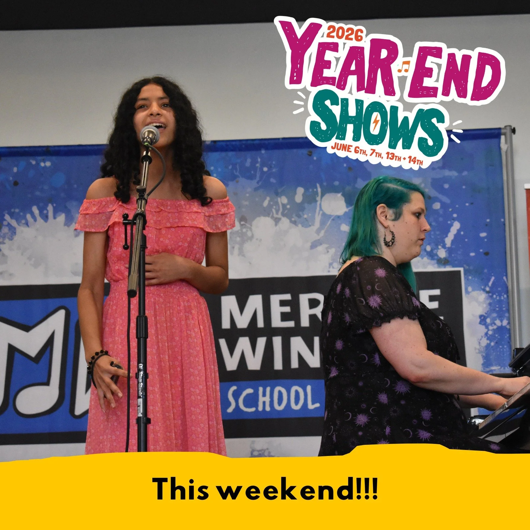 We can't wait to hear 400+ talented students perform over the next two weekends! It's show time 🎶
