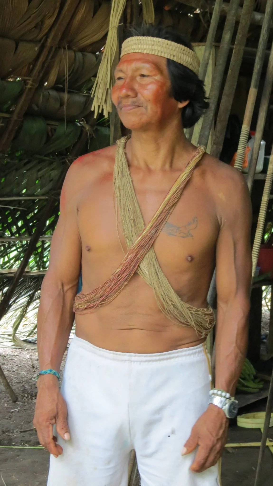 Huaorani leader Vai (pronounced 'Bai') is over 70 years old. He had more energy and muscle strength than a man 40 years his junior in modern society. Incredible!