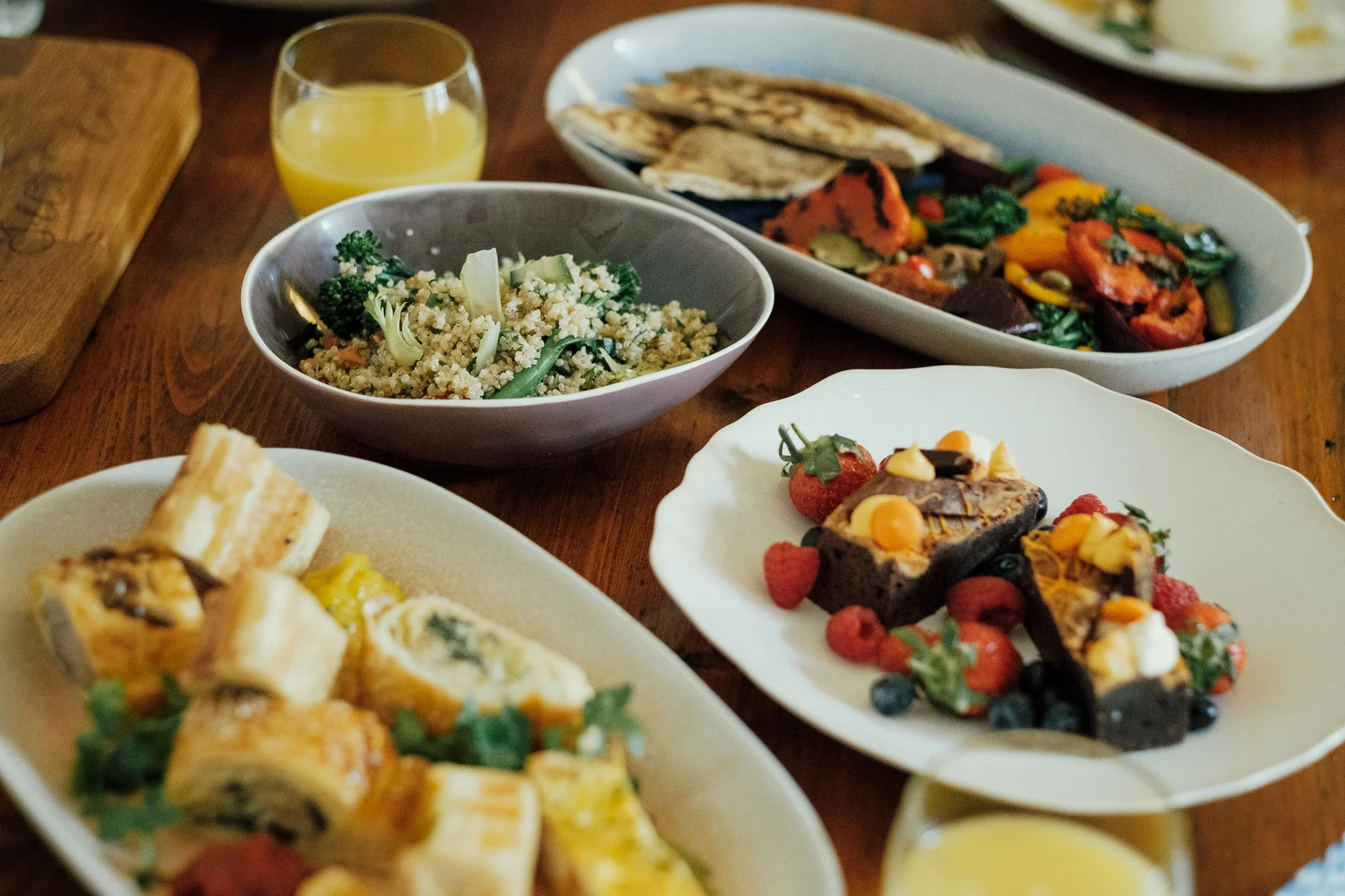 Salters Events picnic set up indoors