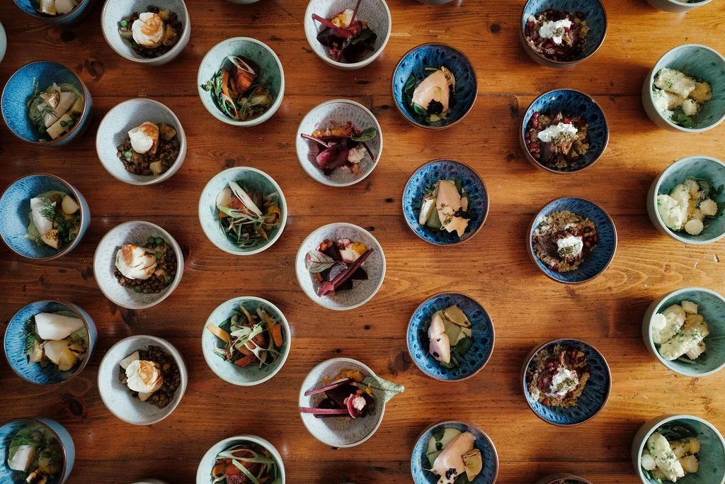 Salters Events bowl food overhead shot