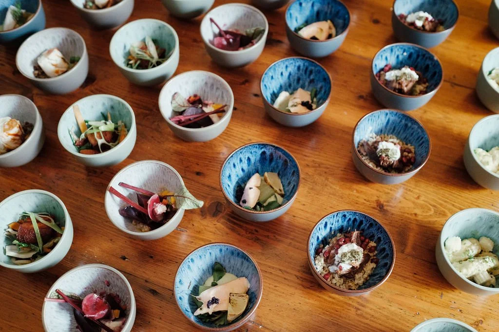 Salters Events bowl food in the sunlight