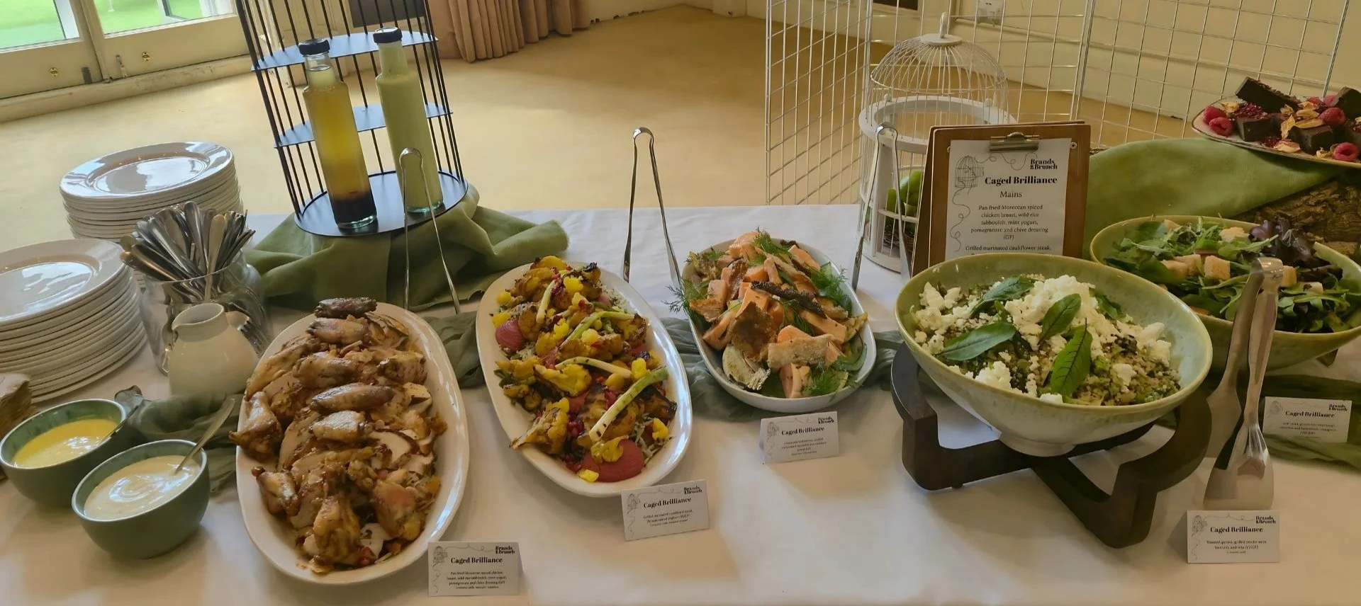 Fork buffet created by Salters Events