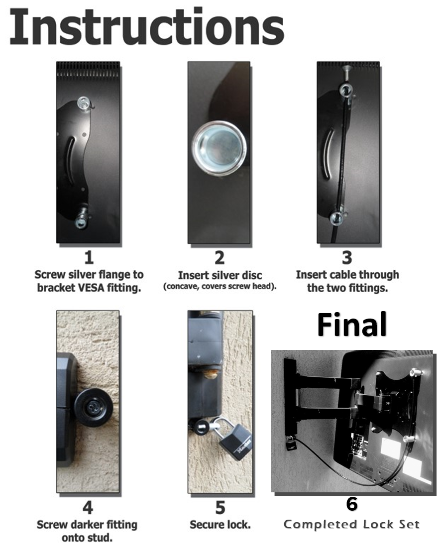 TV Lock Set — Outdoor TV Covers