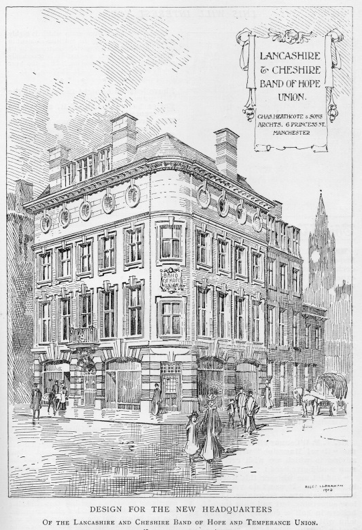 Artists impression, 209 Deansgate, 1902.