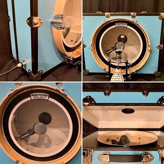 Coming soon from Pan American Drum Company. Choose your drum size, color scheme, hoop material and option for plug and play internal mic mount. And it will fit in the back seat or trunk with plenty of room to spare. The perfect portable kick drum.

Y