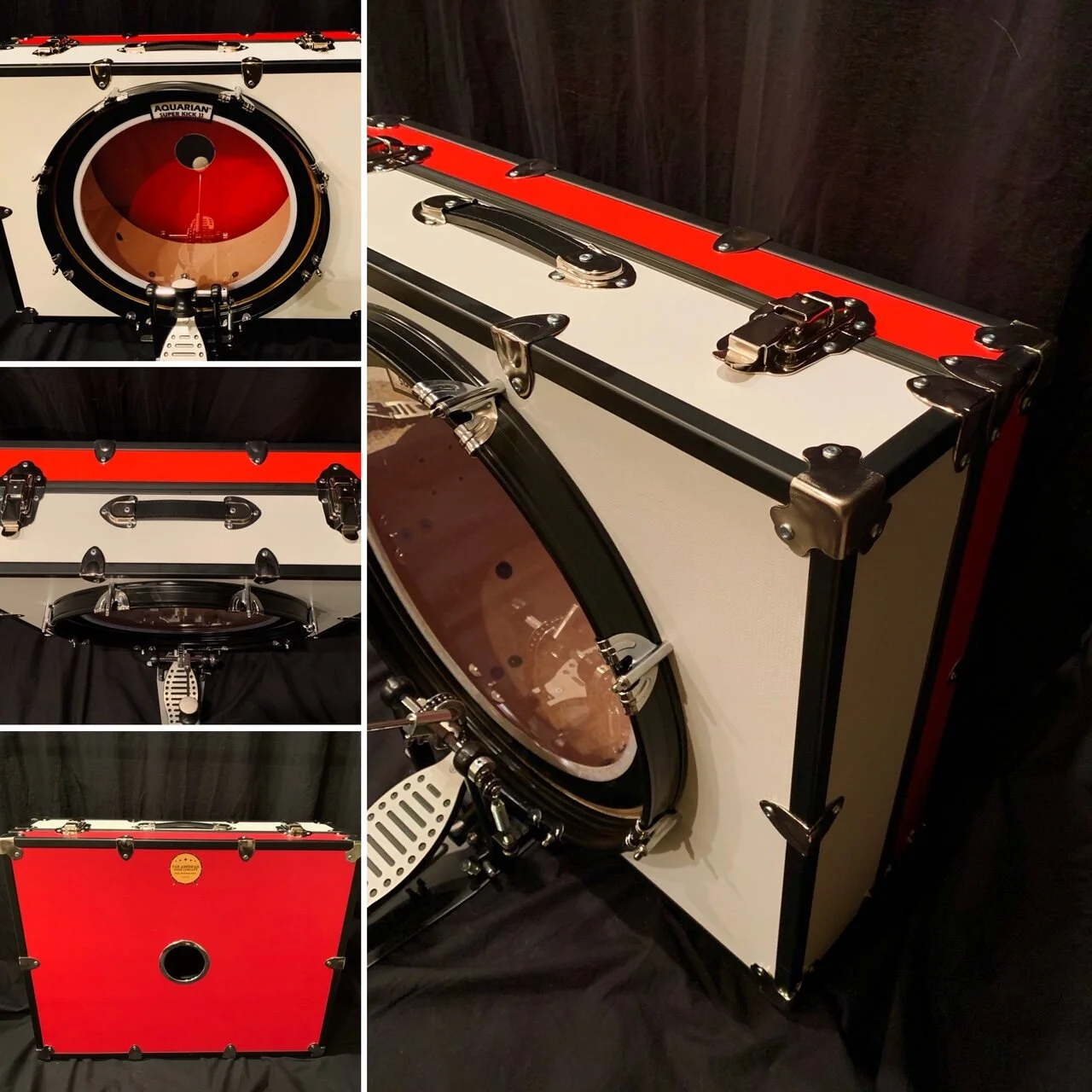 Handcrafted Vintage Suitcase Kick Drums