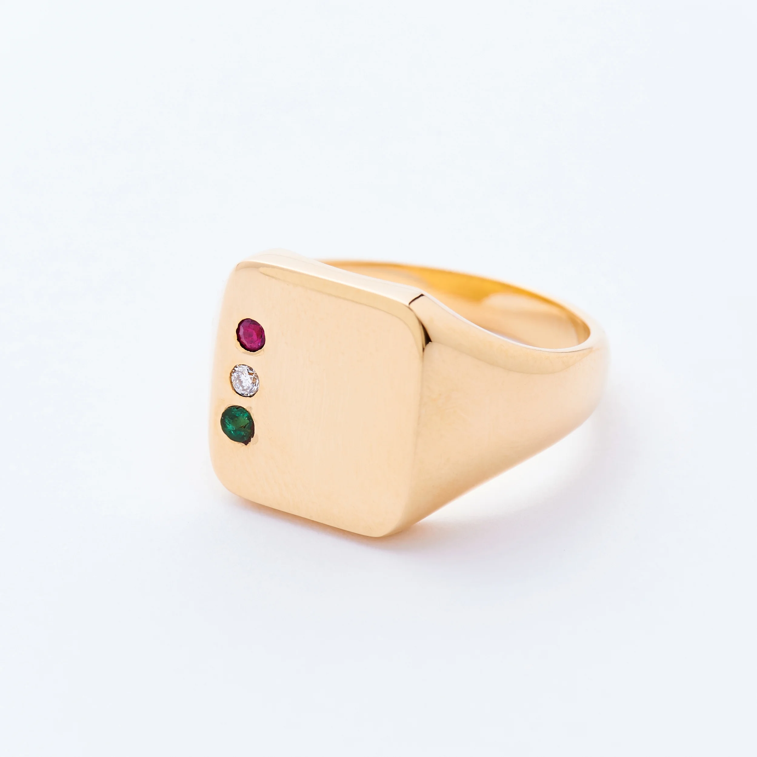 ITALIA / Rubis Diamant Émeraude Or18K