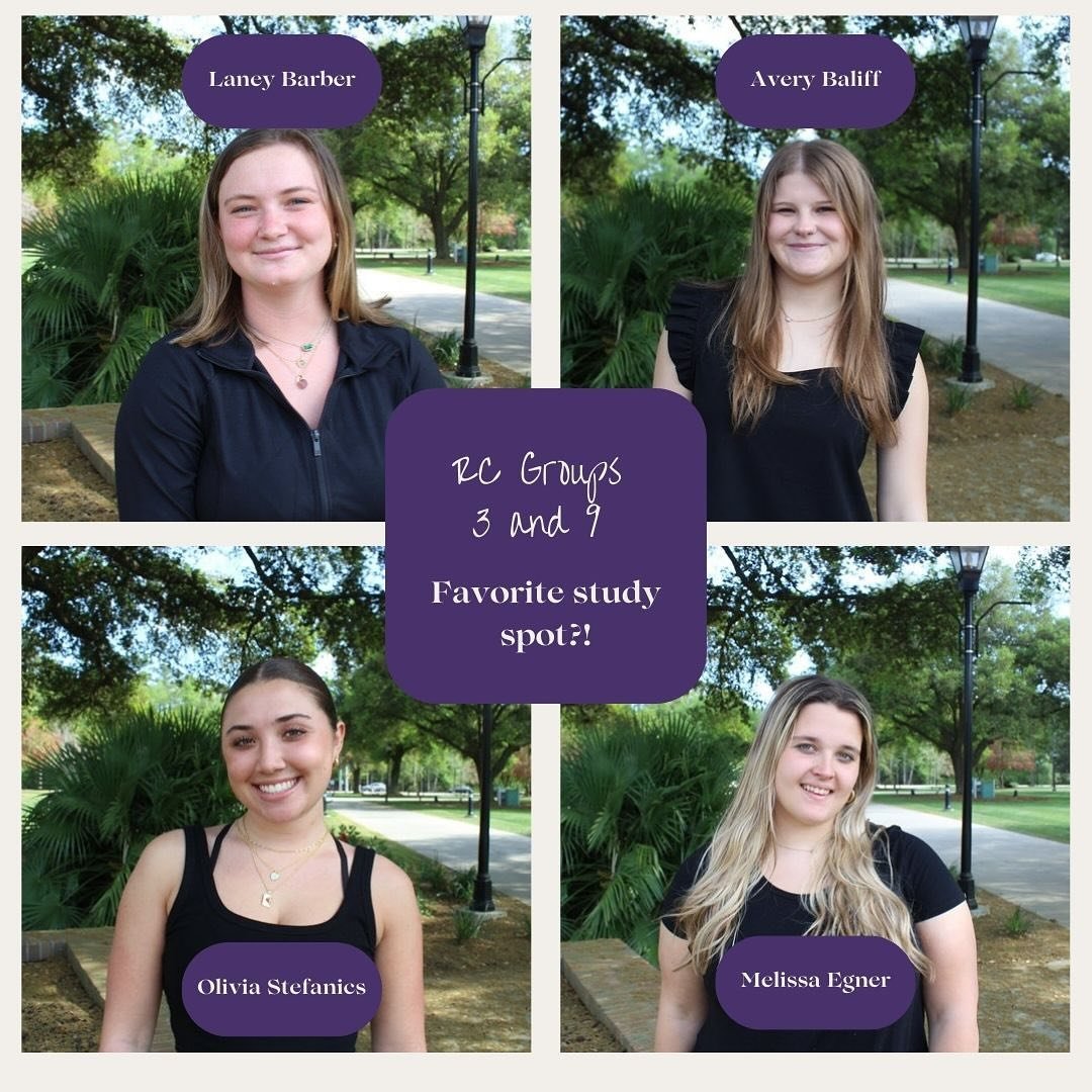 Meet the Team Tuesday!🕺

Get to know RC Groups 3 and 9!

Find out the best study spots on campus📚