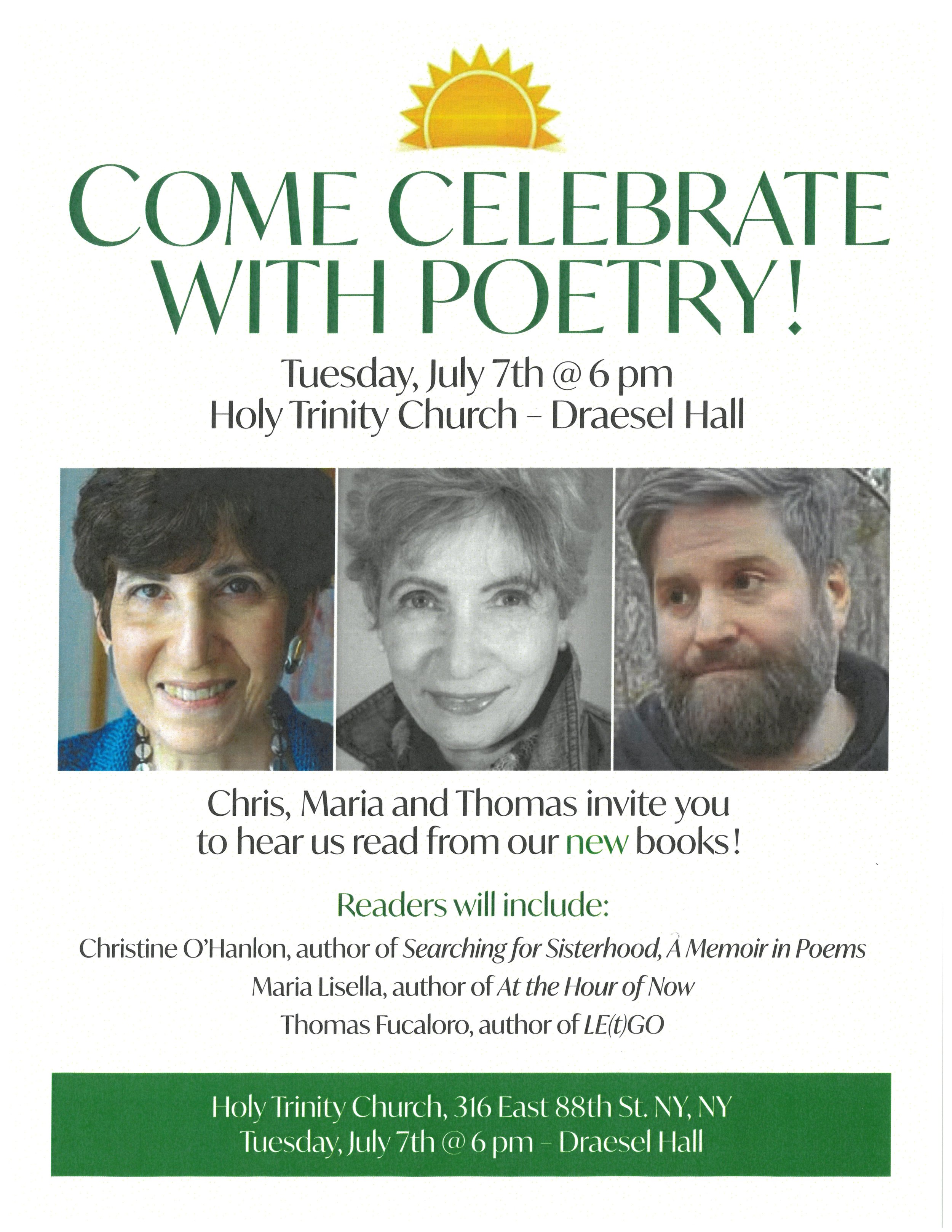 Come Celebrate with Poetry!