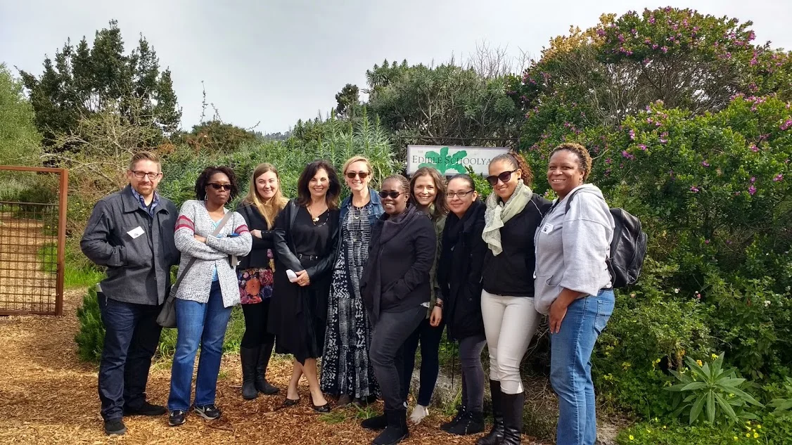 Class of 2017 touring the Edible Schoolyard at King Middle School, Berkeley