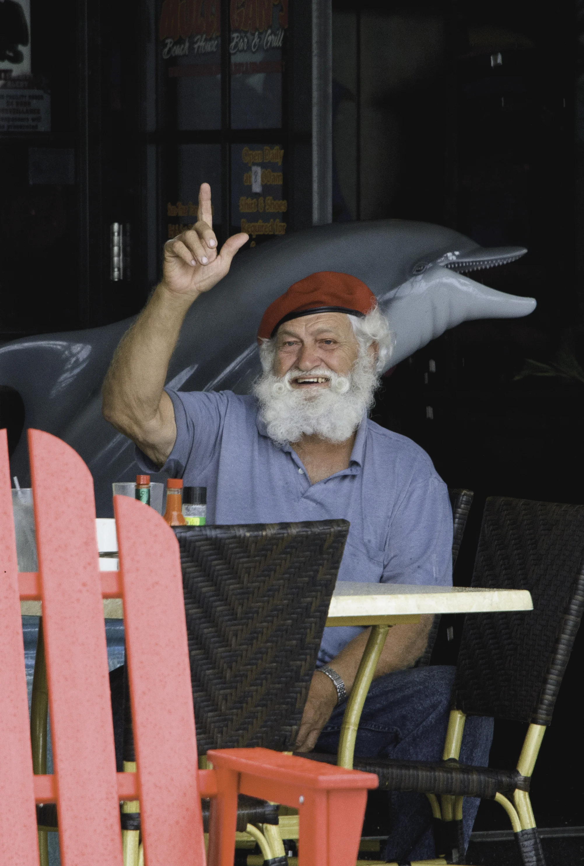Santa and Flipper, Lake Worth, FL