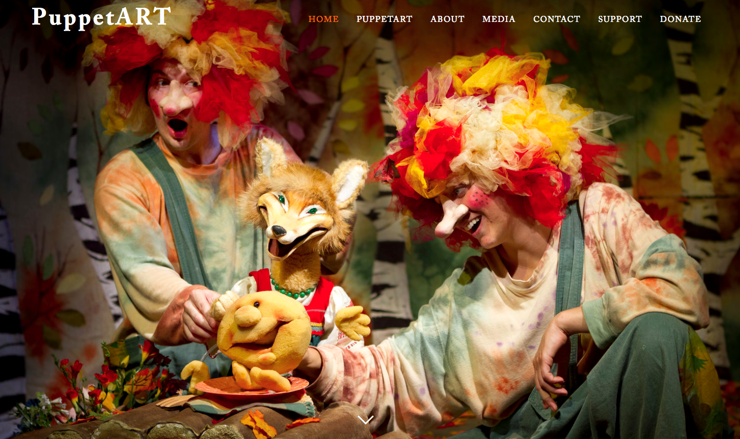   PROJECT OVERVIEW    PuppetART theatre abounds with most creative and talented people, and it was a real challenge, from an artistic point of view, to authenticly project theater dynamics and their beautiful and original productions on the screen. W