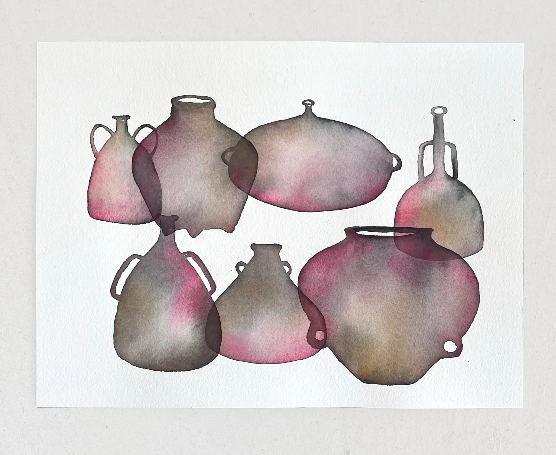 Transparent Things 
Watercolor on paper 
12"x9"
