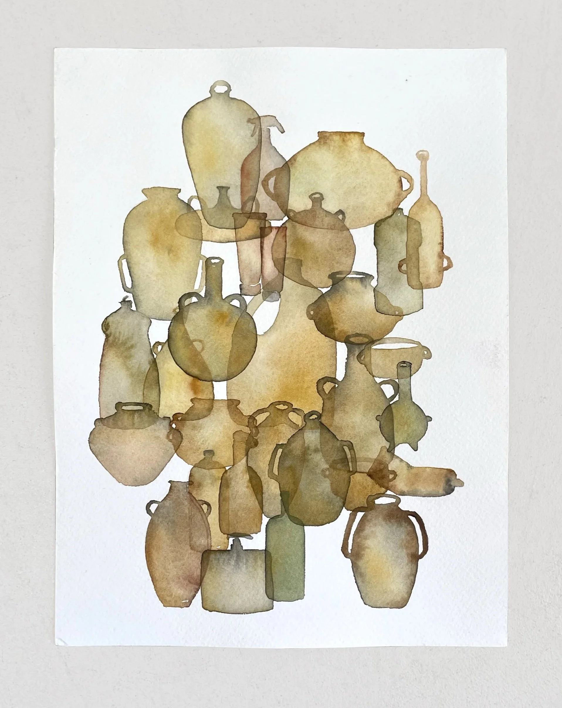 Overlapping Interests 
Watercolor on paper 
9"x12"