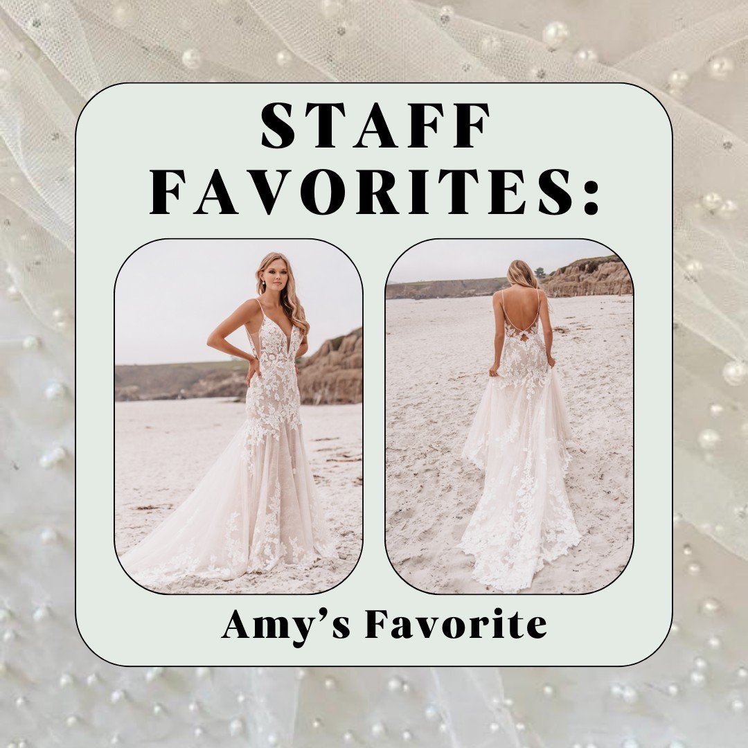 Amy's favorite is this lovely lace fit &amp; flare with delicate details. This lightweight gown is great for any type of summer or outdoor wedding. 

#charmebridal #allurebridal #bestofbuford #gwinnettcounty