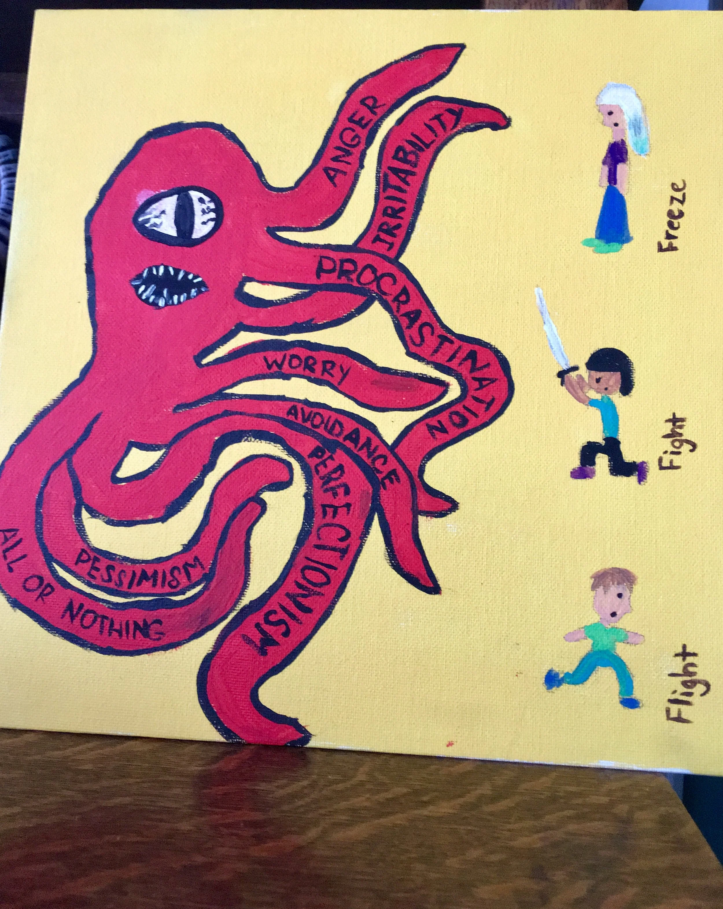 Art by Calm Crusader, Athena Blaze, age 12