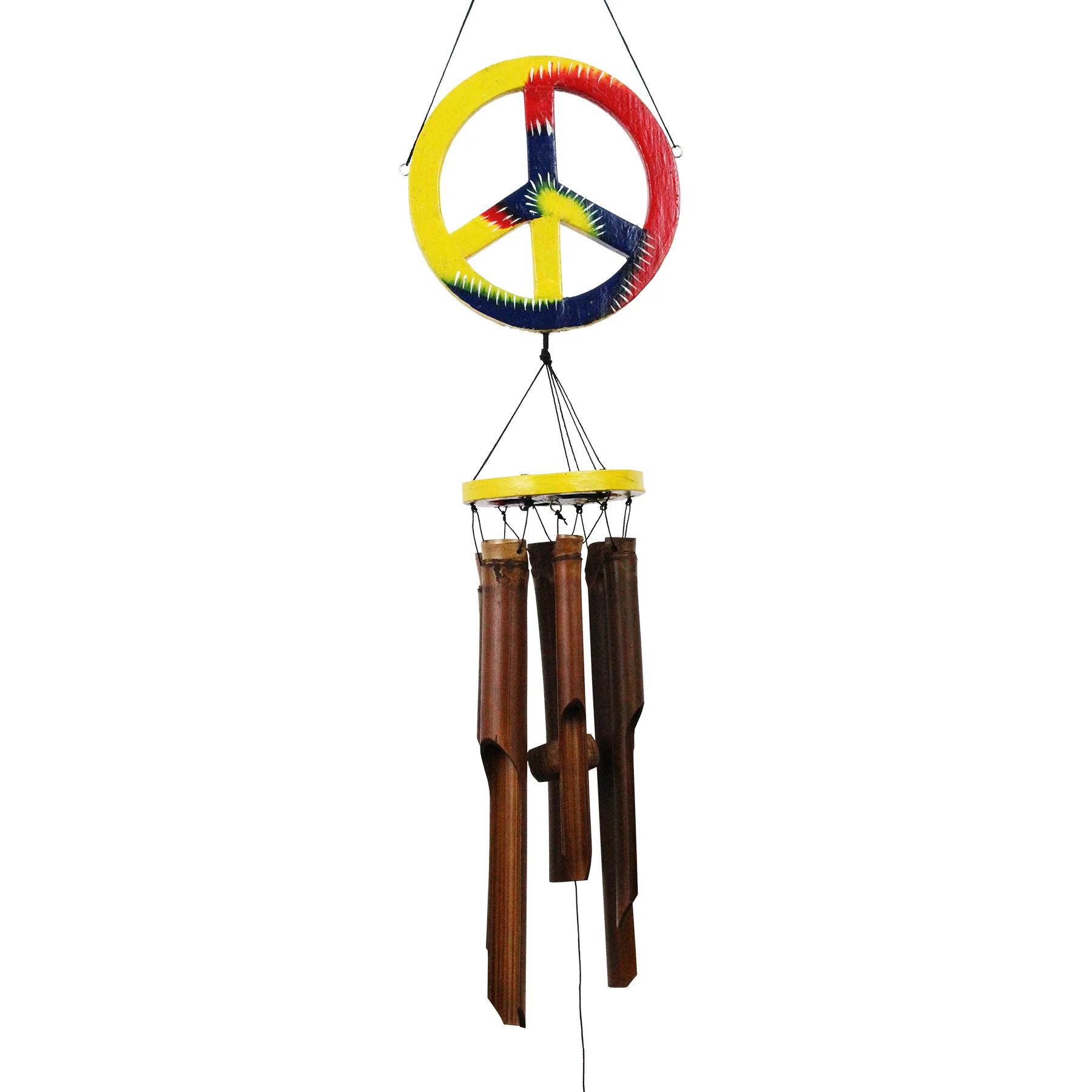 107 - Peace Sign Bamboo Wind Chime