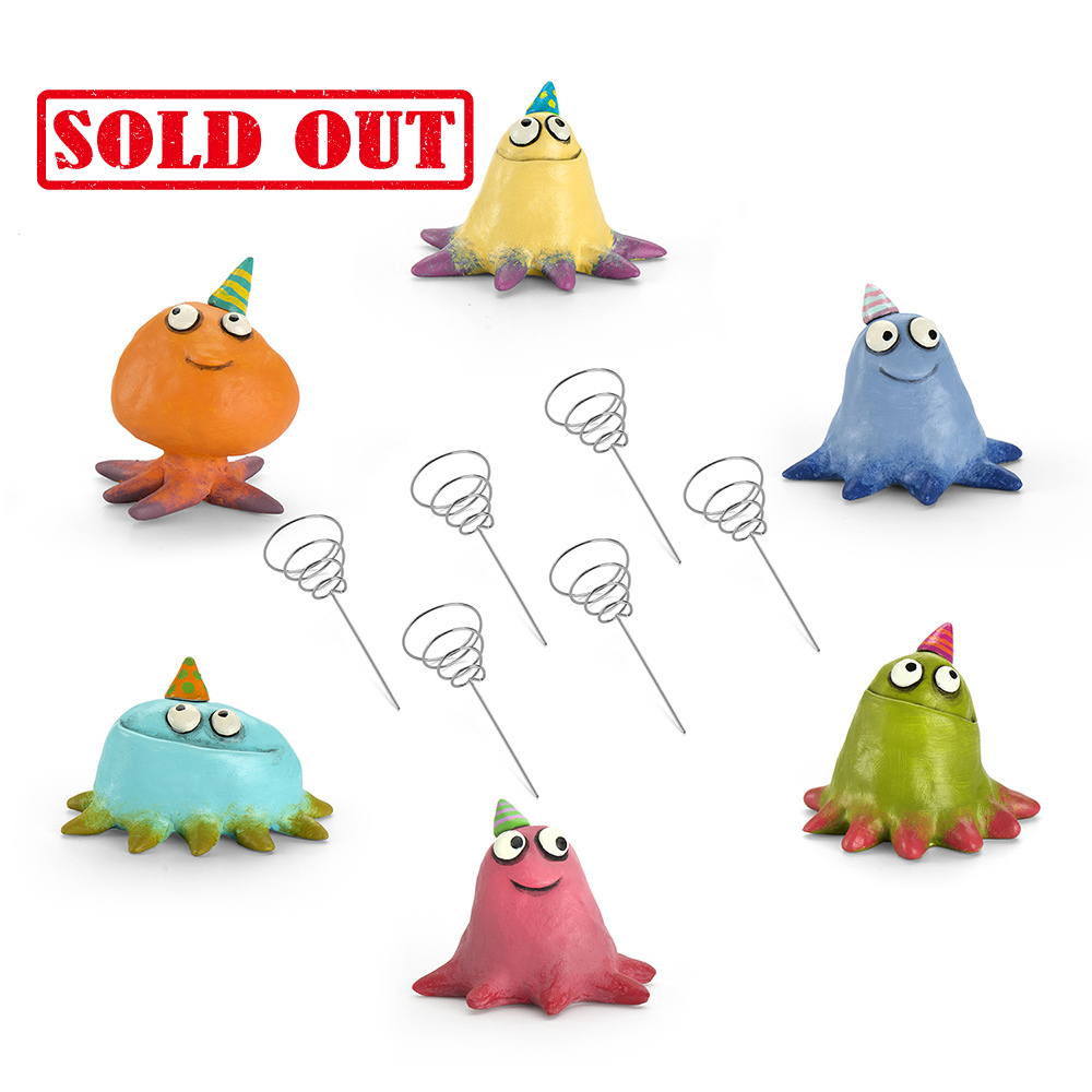 G21598 - Assorted Party Blob Air Plant Holder Set