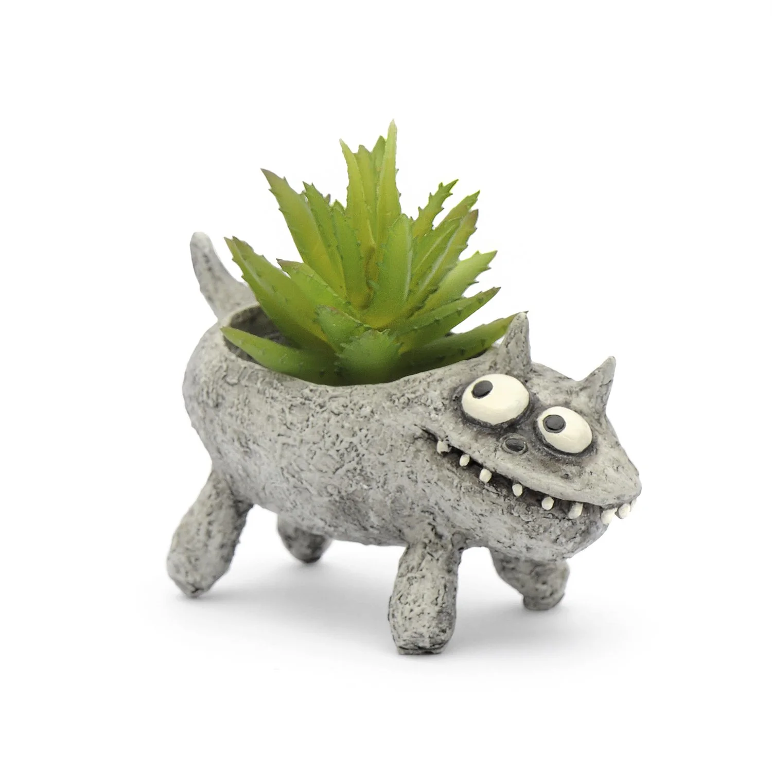 G21465 - 'Baby Fluffy' Mini Cat Planter