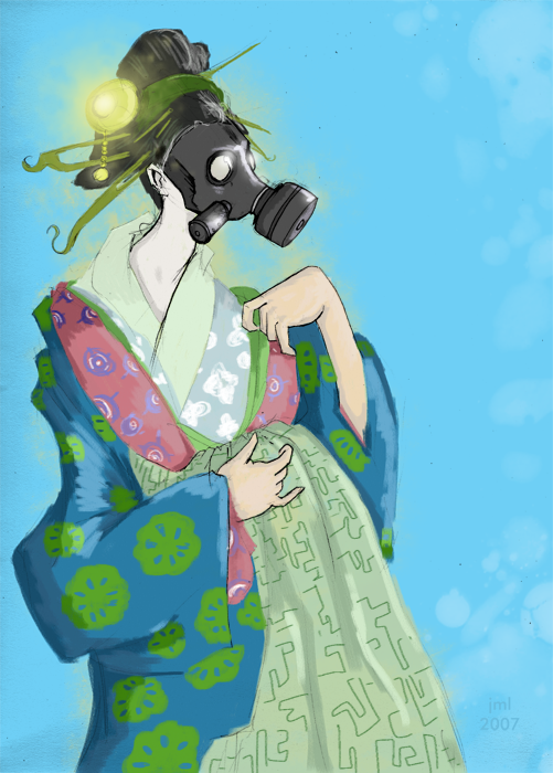 Gas Mask Geisha