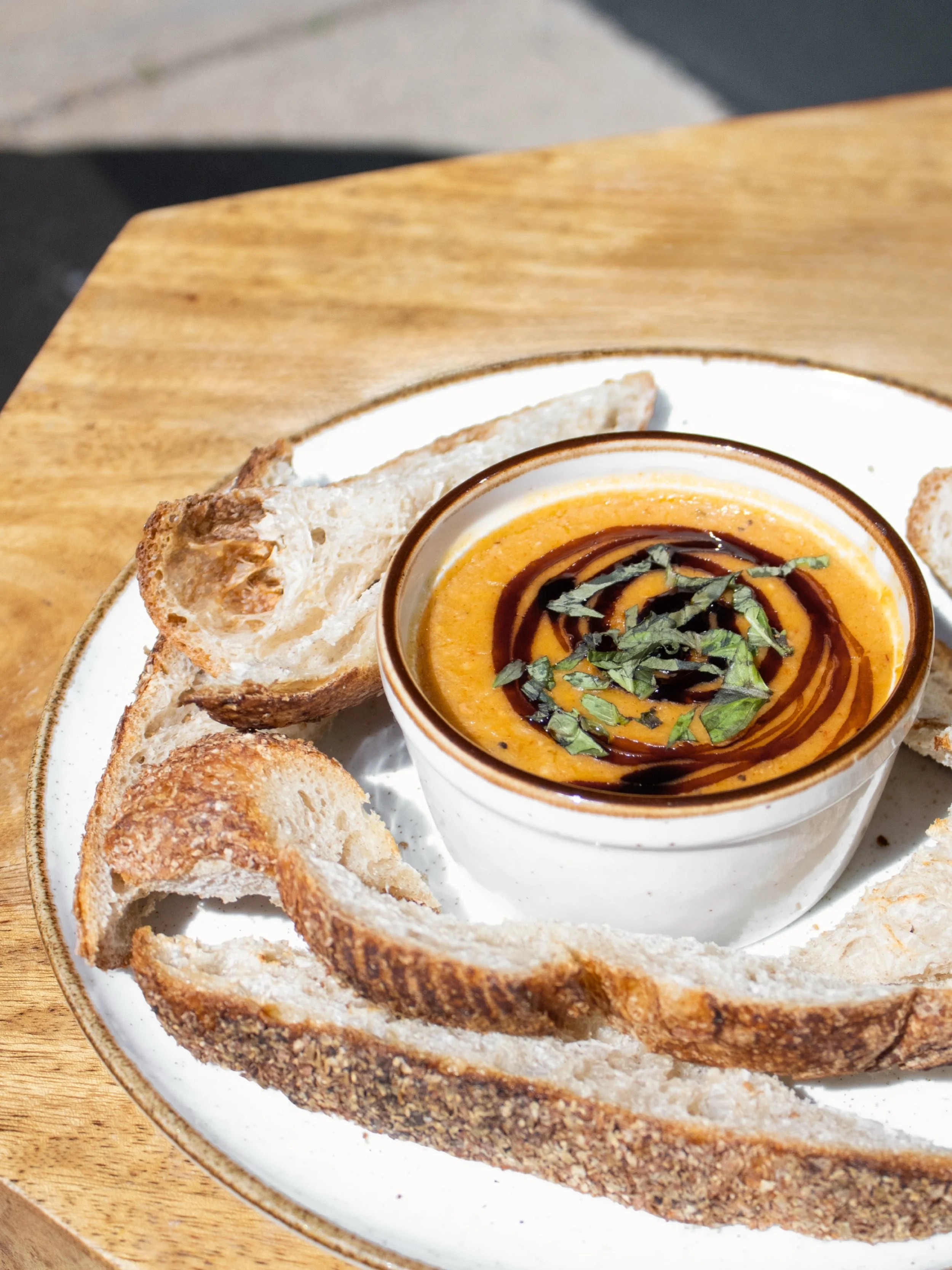 Have you ever tried.. this one? 

✨NEW✨ shareable item on the menu this summer.
Our Chili Chickpea Dip with toasted sourdough spears hits the spot if you&rsquo;re looking to snack while you yap. Creamy garlic chickpeas with a little bit of warmth 🤤

