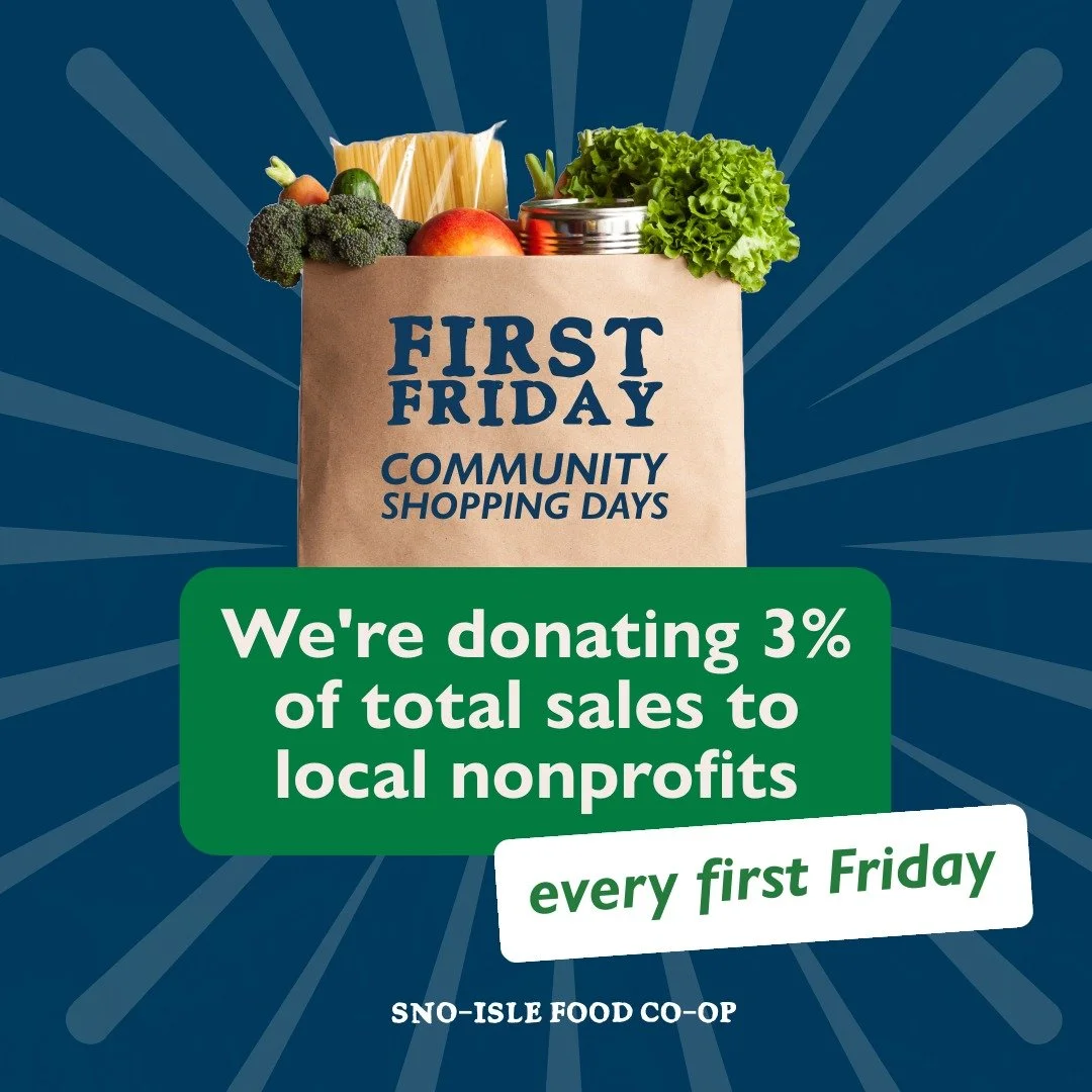 First Friday: Shop on the day, and we will add an extra 3% to the Register Roundup Recipient