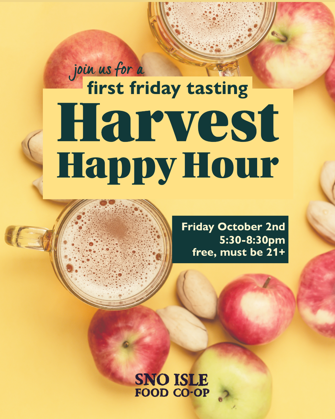 First Friday Tasting: Harvest Happy Hour